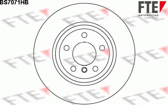 FTE BS7071HB - Гальмівний диск avtolavka.club