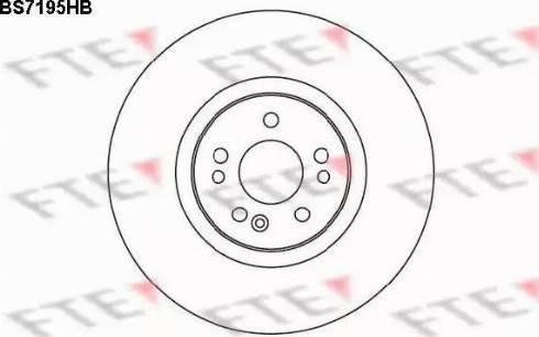 FTE BS7195HB - Гальмівний диск avtolavka.club