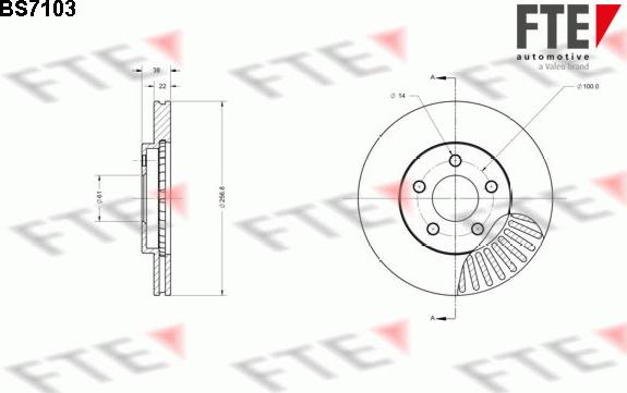 FTE BS7103 - Гальмівний диск avtolavka.club