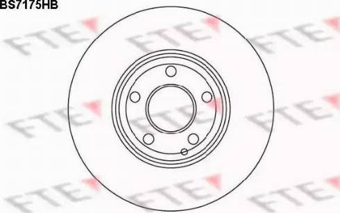 FTE BS7175HB - Гальмівний диск avtolavka.club
