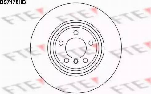 FTE BS7176HB - Гальмівний диск avtolavka.club