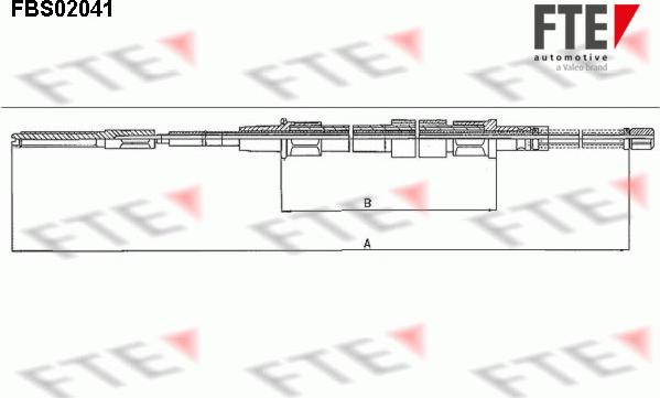 FTE FBS02041 - Трос, гальмівна система avtolavka.club