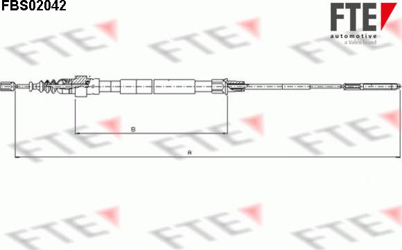 FTE FBS02042 - Трос, гальмівна система avtolavka.club