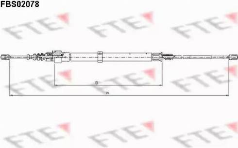 FTE FBS02078 - Трос, гальмівна система avtolavka.club