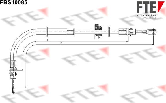 FTE FBS10085 - Трос, гальмівна система avtolavka.club