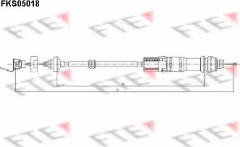 FTE FKS05018 - Трос, управління зчепленням avtolavka.club