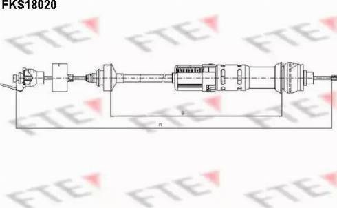 FTE FKS18020 - Трос, управління зчепленням avtolavka.club