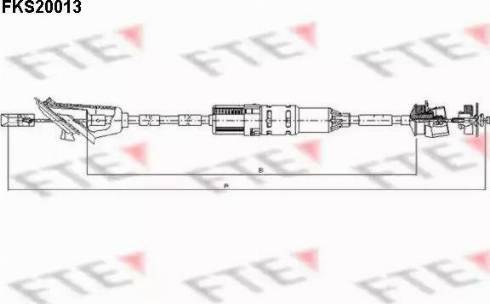 FTE FKS20013 - Трос, управління зчепленням avtolavka.club