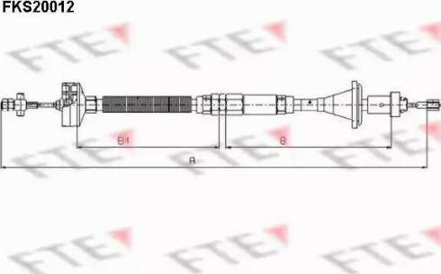 FTE FKS20012 - Трос, управління зчепленням avtolavka.club