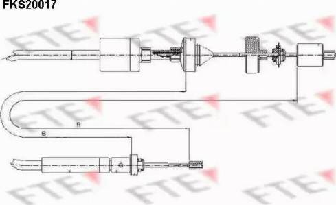 FTE FKS20017 - Трос, управління зчепленням avtolavka.club