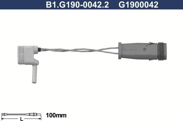 Galfer B1.G190-0042.2 - Сигналізатор, знос гальмівних колодок avtolavka.club