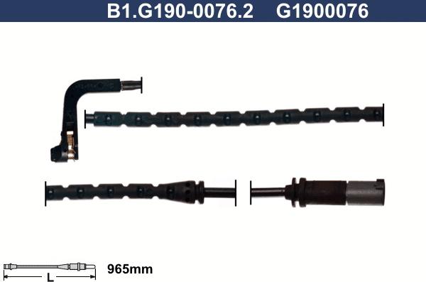 Galfer B1.G190-0076.2 - Сигналізатор, знос гальмівних колодок avtolavka.club