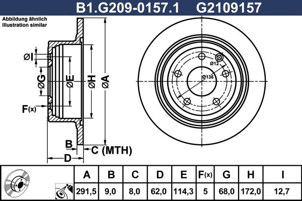 Galfer B1.G209-0157.1 - Гальмівний диск avtolavka.club