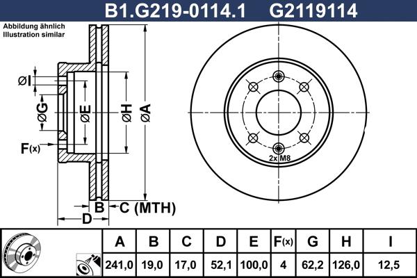 Galfer B1.G219-0114.1 - Гальмівний диск avtolavka.club