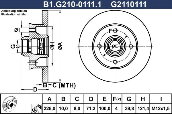 Blue Print ADC1416 - Гальмівний диск avtolavka.club