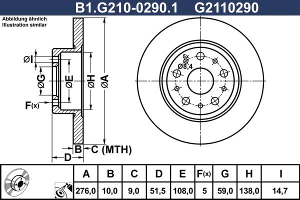 Galfer B1.G210-0290.1 - Гальмівний диск avtolavka.club