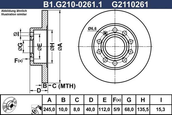 Galfer B1.G210-0261.1 - Гальмівний диск avtolavka.club