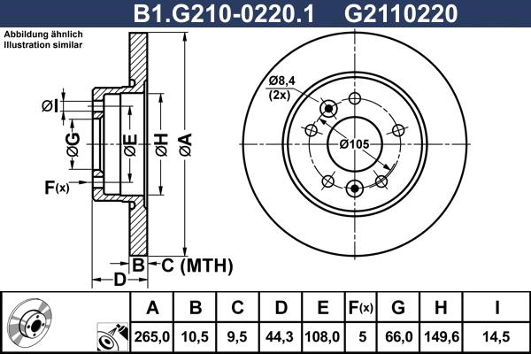 Galfer B1.G210-0220.1 - Гальмівний диск avtolavka.club