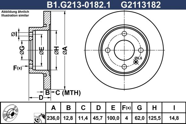 Galfer B1.G213-0182.1 - Гальмівний диск avtolavka.club