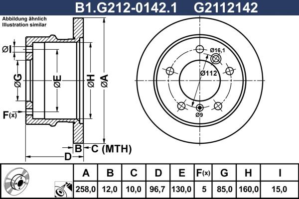 Galfer B1.G212-0142.1 - Гальмівний диск avtolavka.club