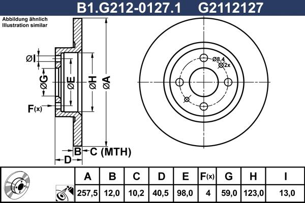 Galfer B1.G212-0127.1 - Гальмівний диск avtolavka.club