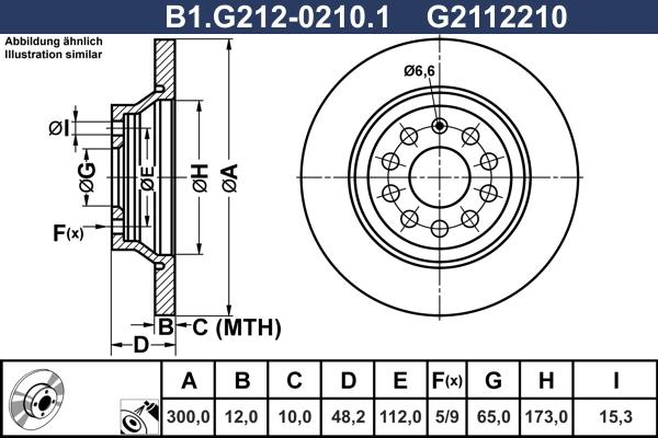 Galfer B1.G212-0210.1 - Гальмівний диск avtolavka.club