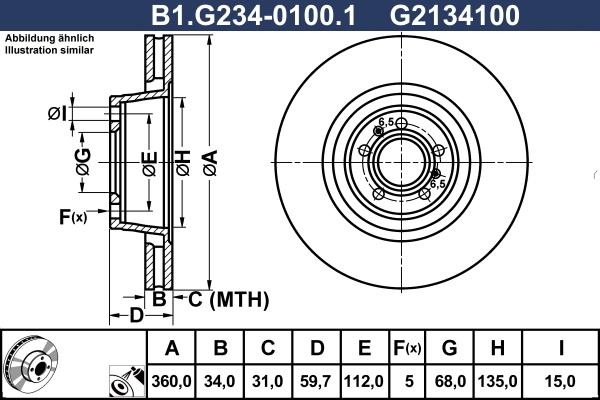 Galfer B1.G234-0100.1 - Гальмівний диск avtolavka.club