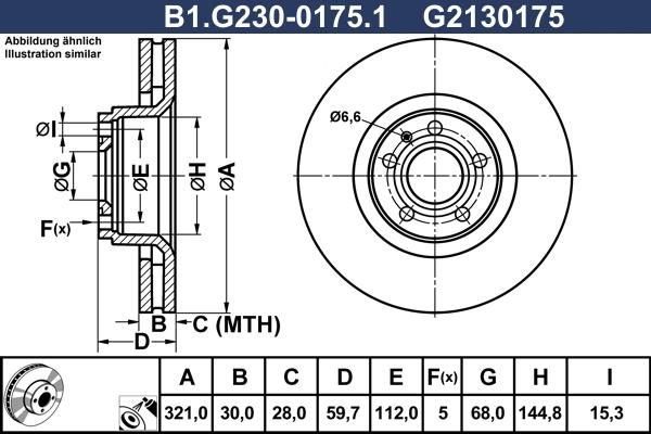 Galfer B1.G230-0175.1 - Гальмівний диск avtolavka.club