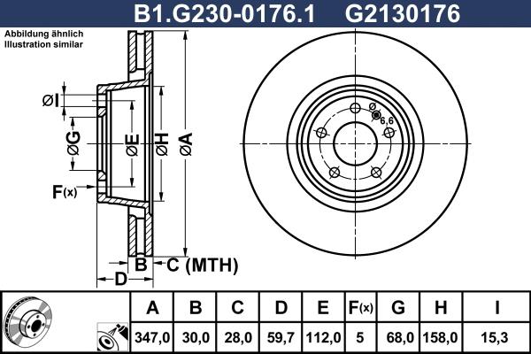 Galfer B1.G230-0176.1 - Гальмівний диск avtolavka.club