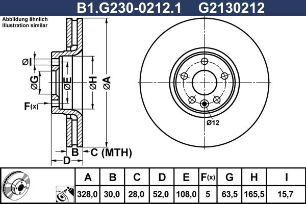 Galfer B1.G230-0212.1 - Гальмівний диск avtolavka.club