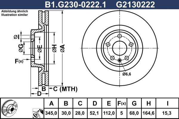 Galfer B1.G230-0222.1 - Гальмівний диск avtolavka.club