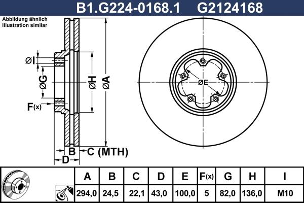 Galfer B1.G224-0168.1 - Гальмівний диск avtolavka.club