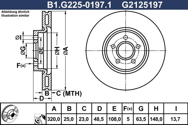 Galfer B1.G225-0197.1 - Гальмівний диск avtolavka.club