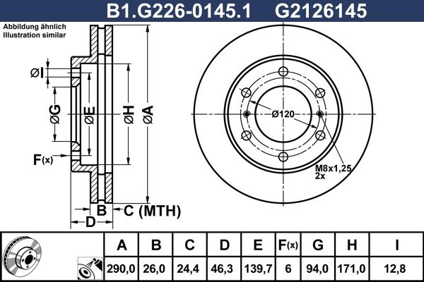 Galfer B1.G226-0145.1 - Гальмівний диск avtolavka.club