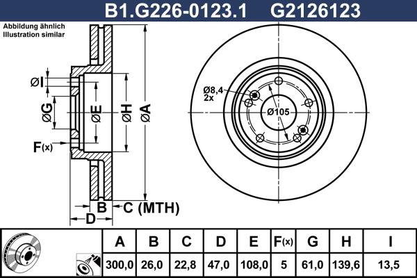 Galfer B1.G226-0123.1 - Гальмівний диск avtolavka.club