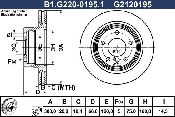 Galfer B1.G220-0195.1 - Гальмівний диск avtolavka.club