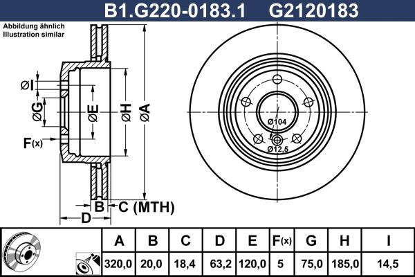 Galfer B1.G220-0183.1 - Гальмівний диск avtolavka.club