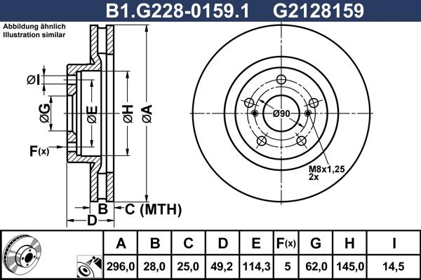 Galfer B1.G228-0159.1 - Гальмівний диск avtolavka.club