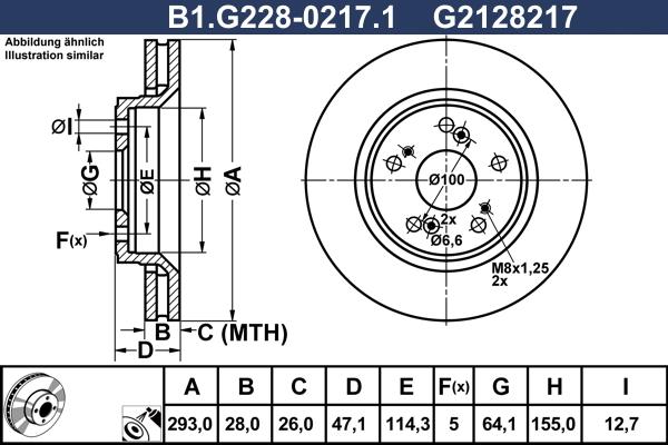 Galfer B1.G228-0217.1 - Гальмівний диск avtolavka.club