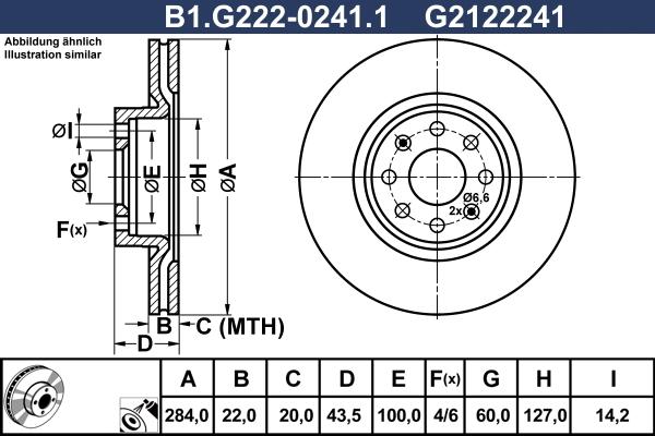 Galfer B1.G222-0241.1 - Гальмівний диск avtolavka.club