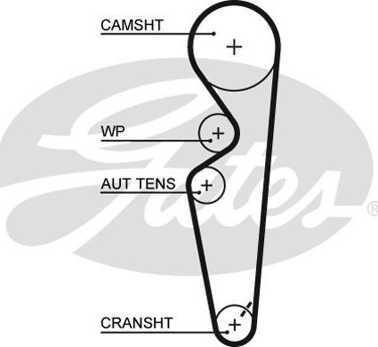 Gates 5431XS - Ремінь ГРМ avtolavka.club