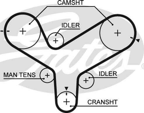 Gates 5342XS - Ремінь ГРМ avtolavka.club