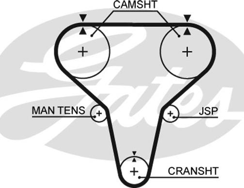 Gates 5265XS - Ремінь ГРМ avtolavka.club