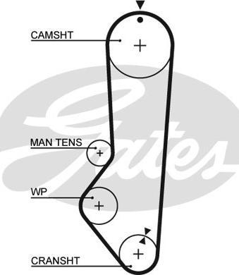 Gates 5224XS - Ремінь ГРМ avtolavka.club