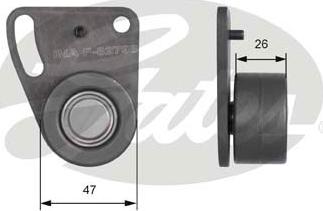 Gates T41142 - Натяжна ролик, ремінь ГРМ avtolavka.club