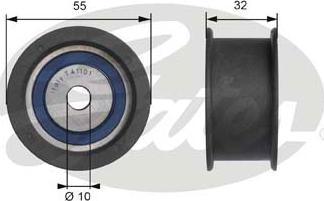 Gates T41101 - Паразитний / Провідний ролик, зубчастий ремінь avtolavka.club