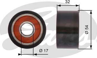 Gates T42167 - Паразитний / Провідний ролик, зубчастий ремінь avtolavka.club