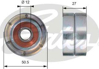 Gates T42102 - Паразитний / Провідний ролик, зубчастий ремінь avtolavka.club