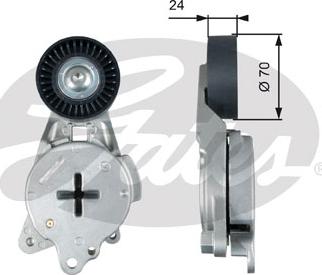 Gates T39268 - Натягувач ременя, клинові зуб. avtolavka.club