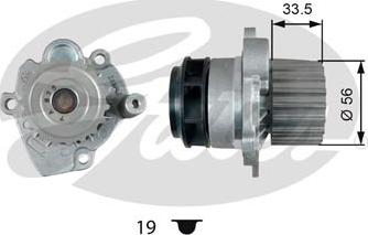 Gates WP0091 - Водяний насос avtolavka.club